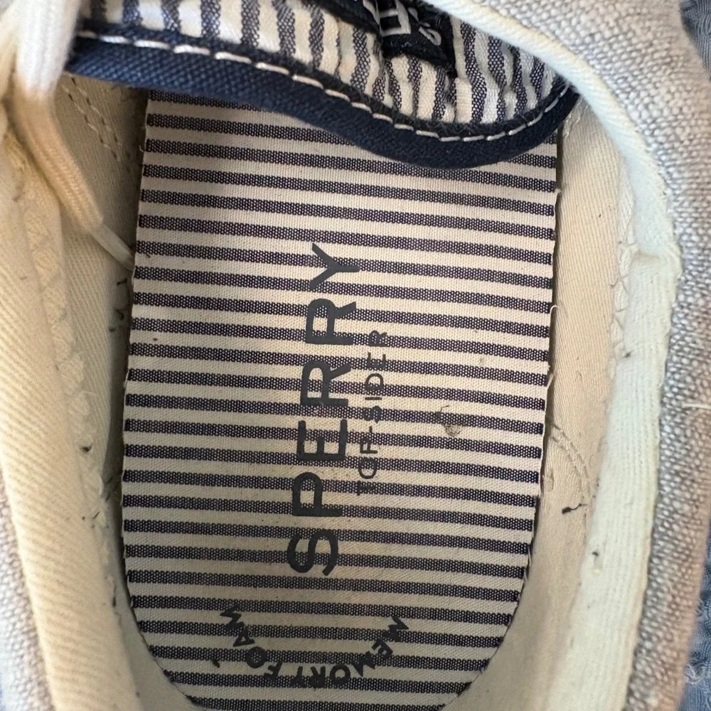 Sperry Hayward‎ Top-Sider Mens Casual Sneakers Lace Up blue Canvas Boat Shoes 10